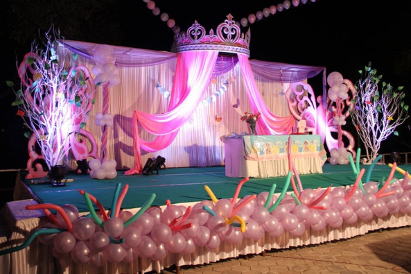 3d crown theme birthday decoration bangalore