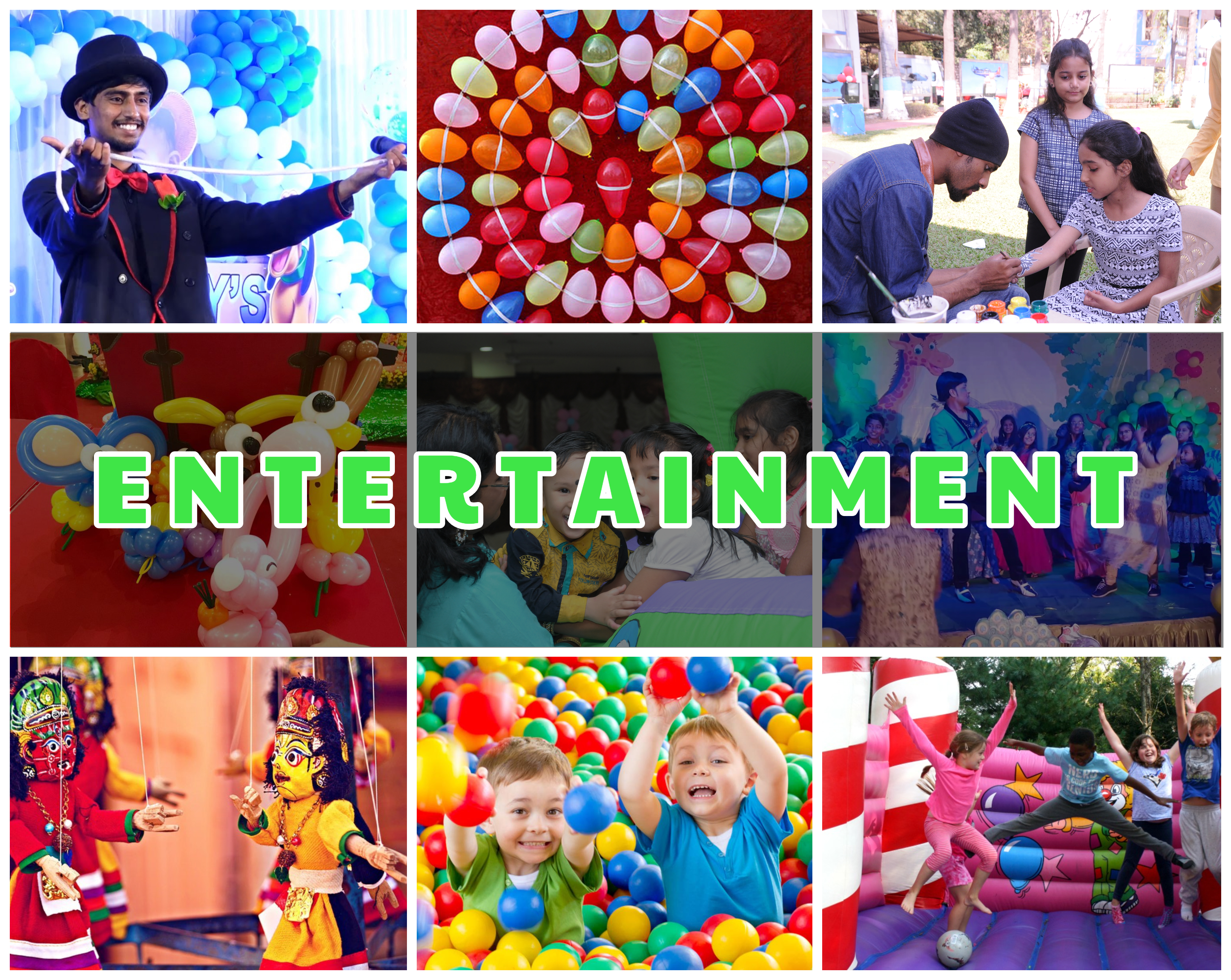 Birthday Party Entertainment Services Best Birthday Party Organisers Balloon Decorators Birthday Party Caterers In Bangalore