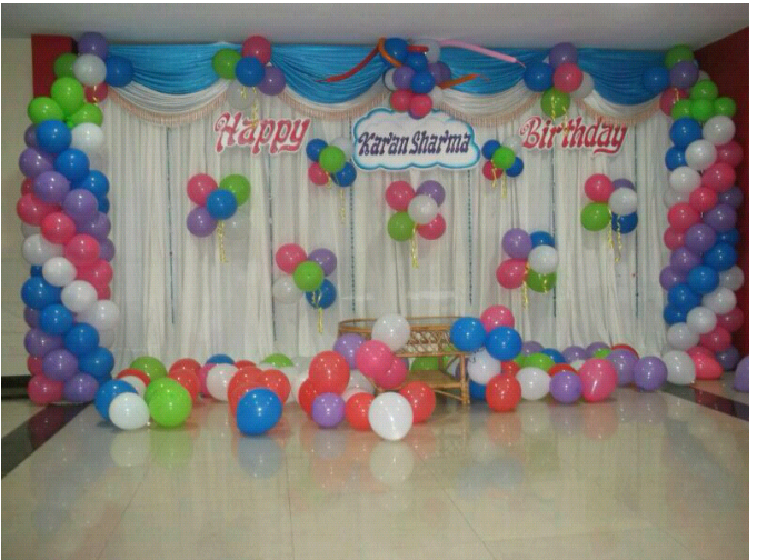 birthday party screen decoration