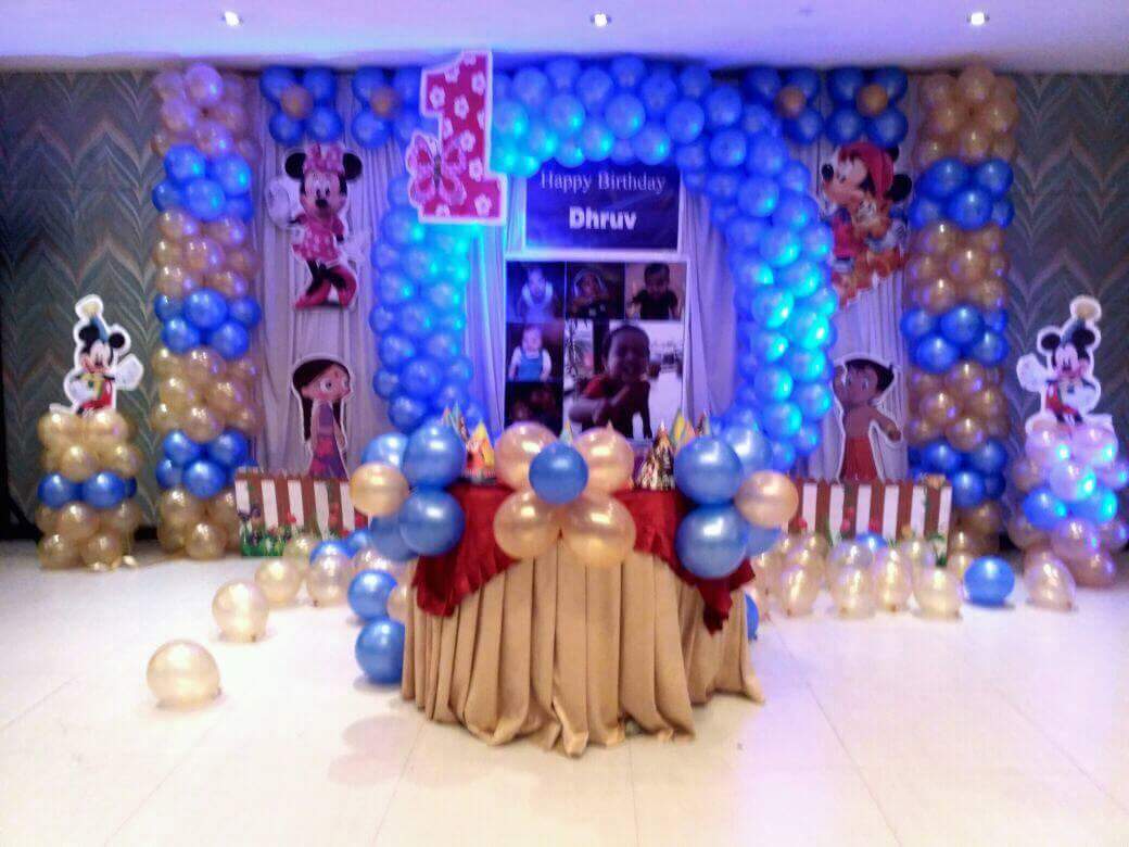 Mickey mouse theme customized balloon decorators Bangalore