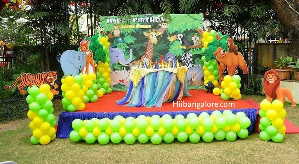 jungle theme birthday decorations