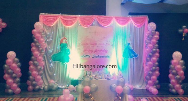 Princess theme balloon decorators foe birthday party Bangalore