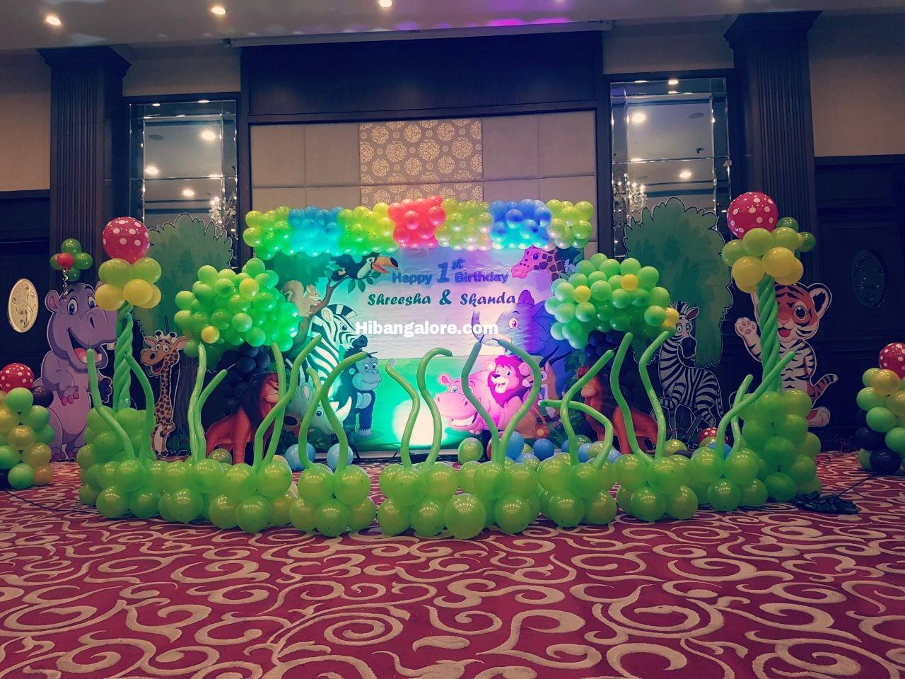 jungle theme 3d decorations