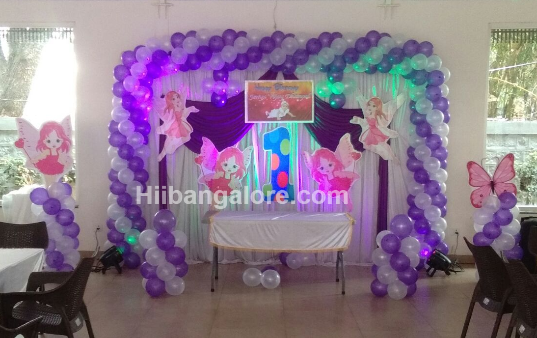 Fairy tale birthday party balloon decorators Bangalore