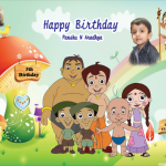 Birthday party banner theme balloon decorators Bangalore