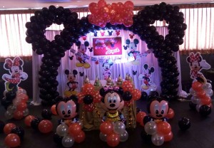 minnie mouse theme birthday decoration