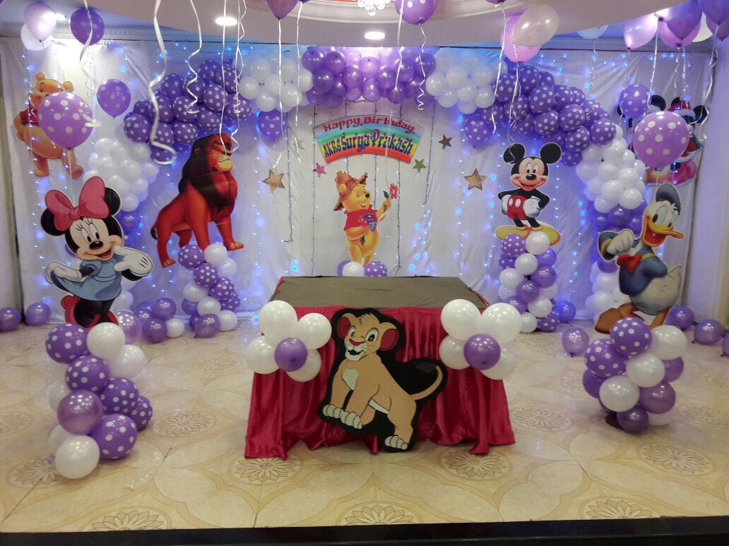 Disney cartoons theme balloon decorators Bangalore