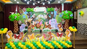 Birthday party jungle theme 3D decoration