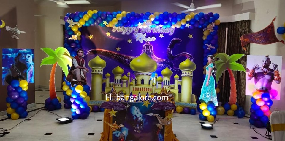 Alladin theme birthday decoration Bangalore