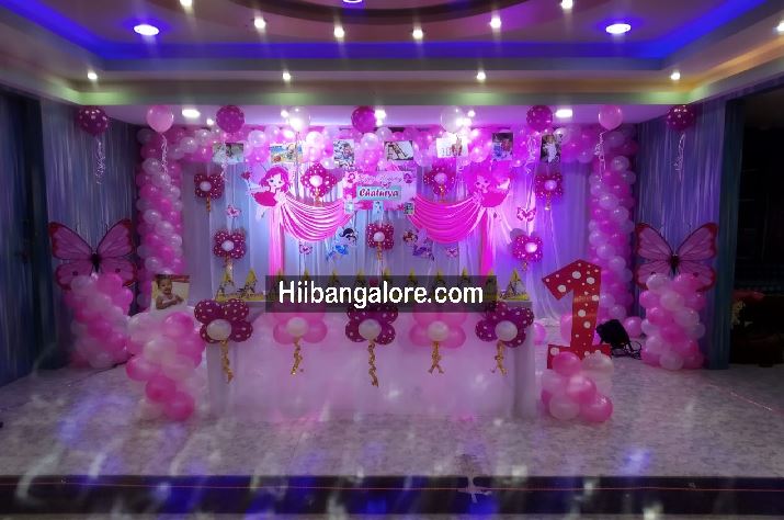 Fairy theme birthday party balloon decorators Bangalore
