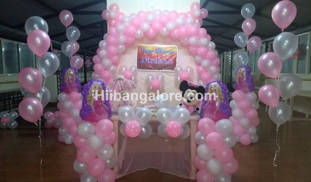 Barbie theme balloon decoration Bangalore - Best Birthday Party ...