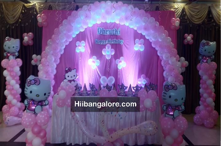 Hello Kitty Theme Birthday Party Decoration Bangalore