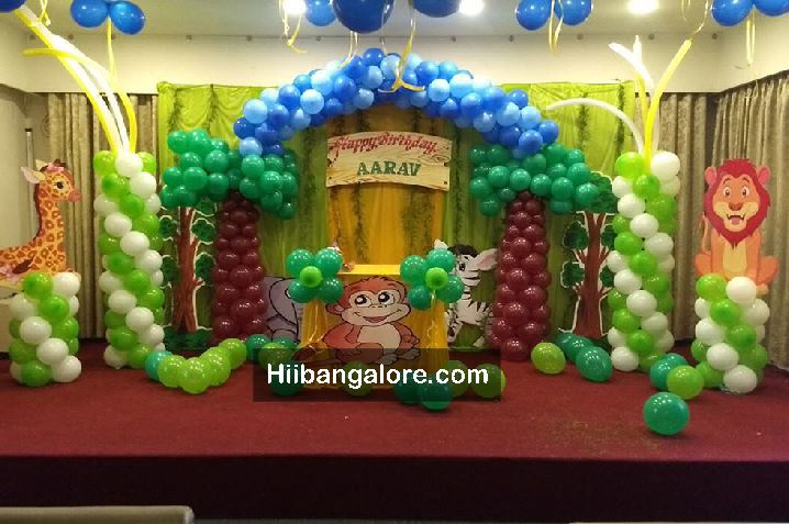 Jungle theme balloon decoratORS Bangalore