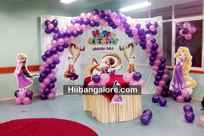 Rapunzel Theme Birthday Party Decoration Bangalore