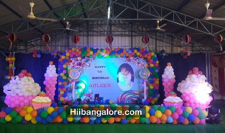 Candy land theme birthday decoration Bangalore