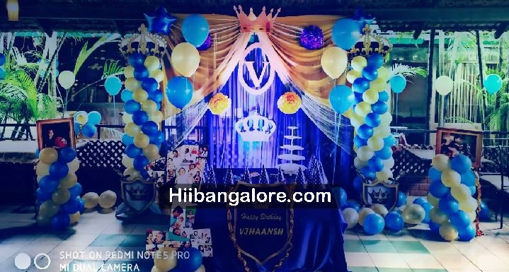 Prince theme birthday party decoration