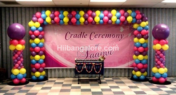 cradle ceremony banner decoration