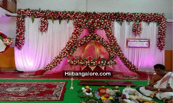 Grand naming ceremony decorations Bangalore