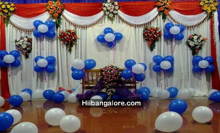 Cradle ceremony floral decoration bangalore