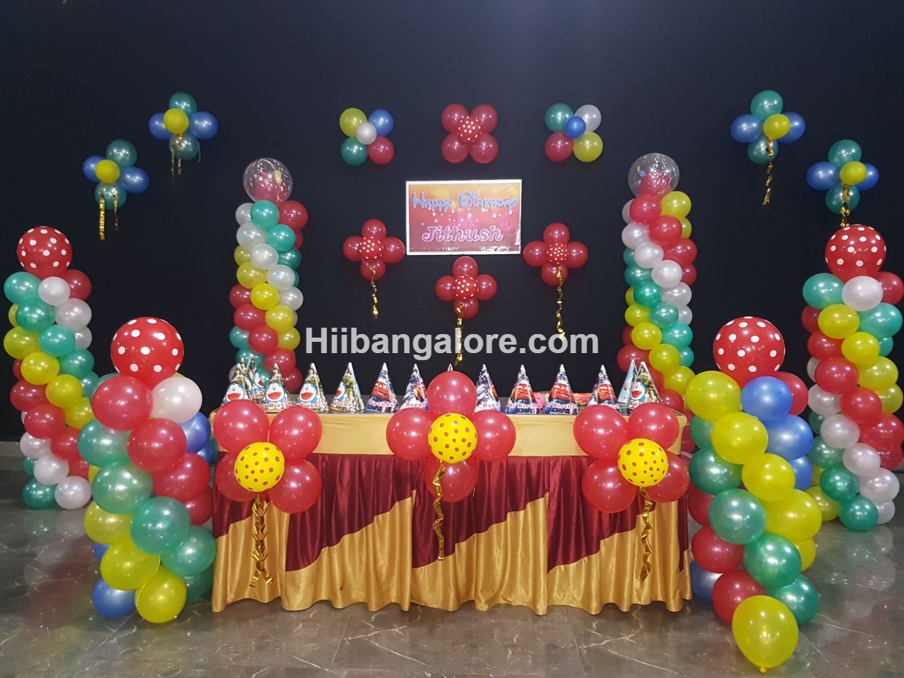 Birthday party balloon decoration Bangalore