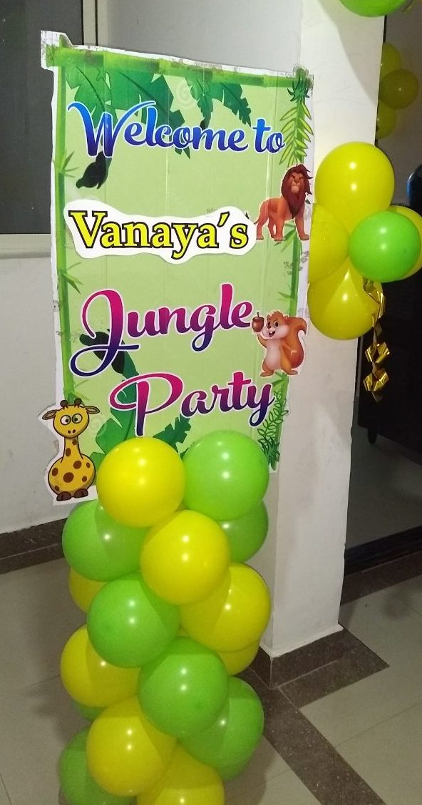 jungle theme birthday party Bangalore