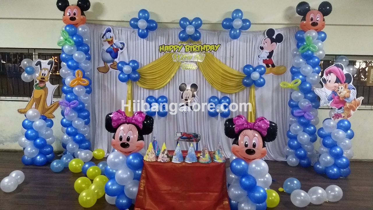 Mickey mouse theme birthday decoration