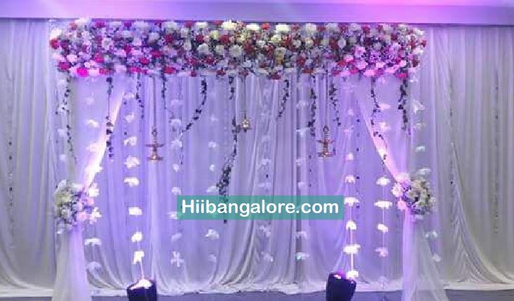 Traditional naming ceremony floral decoration Bangalore