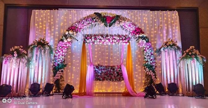 Elegant naming ceremony decoration Bangalore