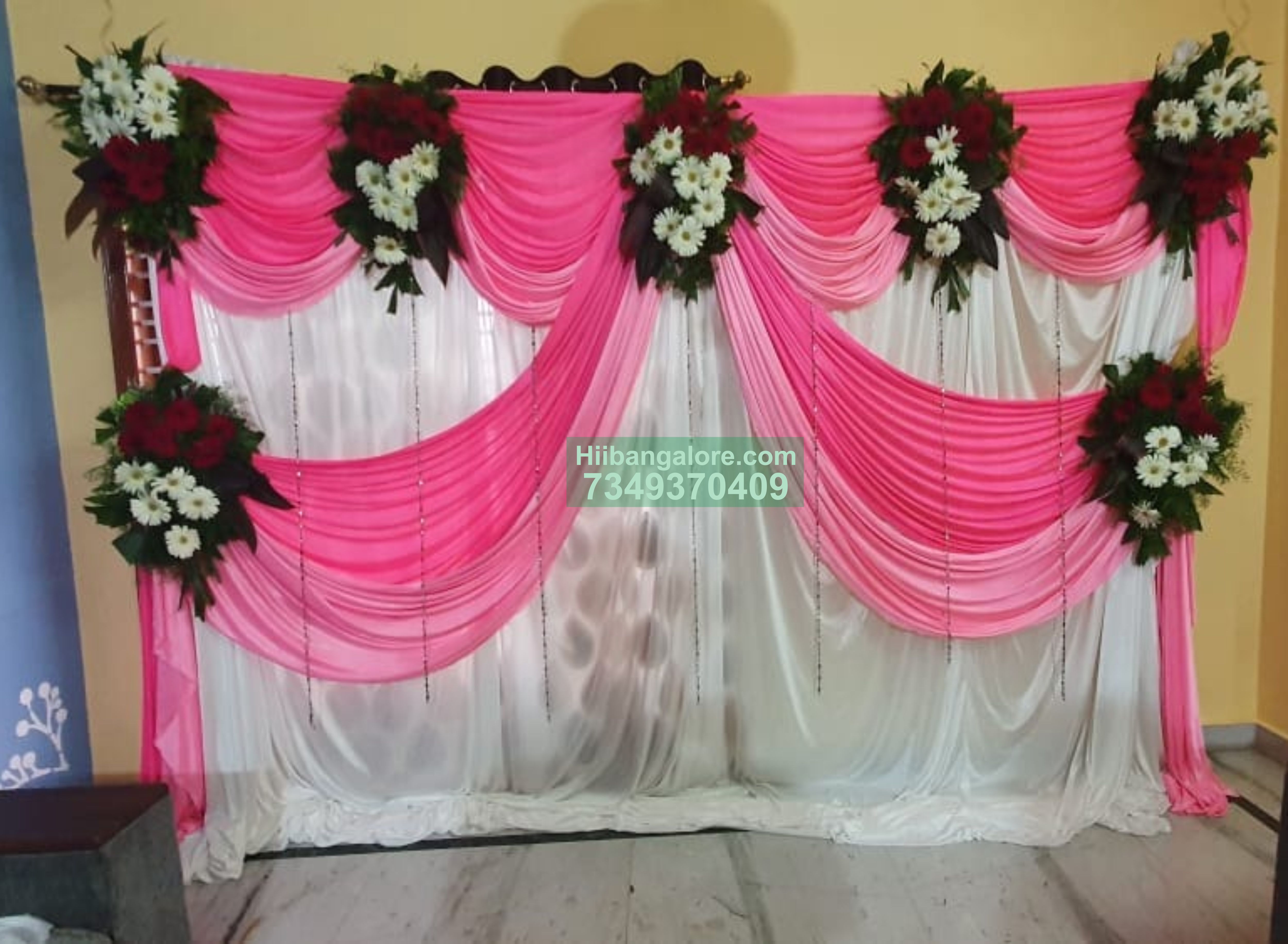 Simple naming ceremony flower decoration at home Bangalore
