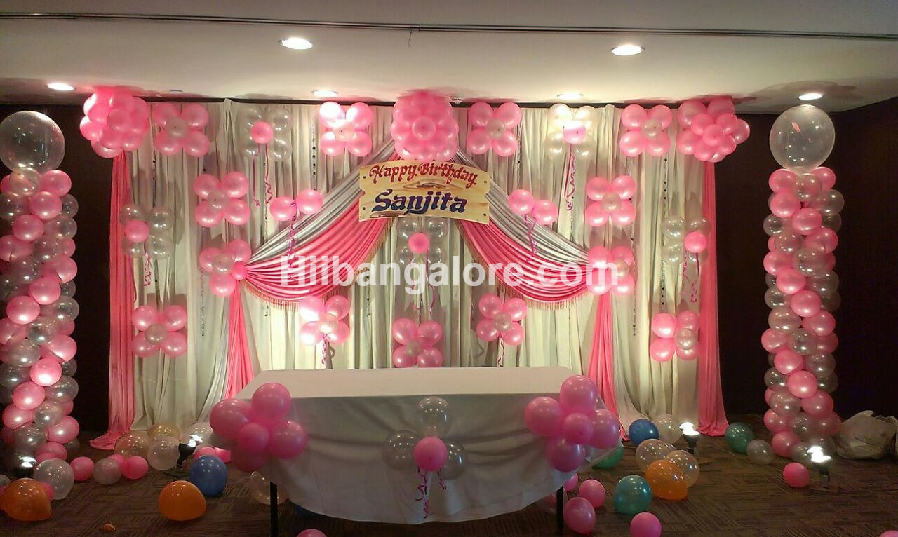 Naming ceremony backdrop decoration - Best Birthday Party Organisers,  Balloon decorators, Birthday party Caterers in Bangalore
