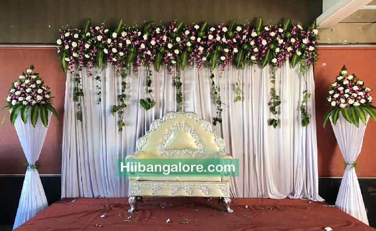 Naming ceremony flower decoration Bnagalore
