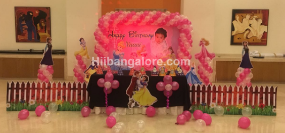 Princess theme birthday party decoration