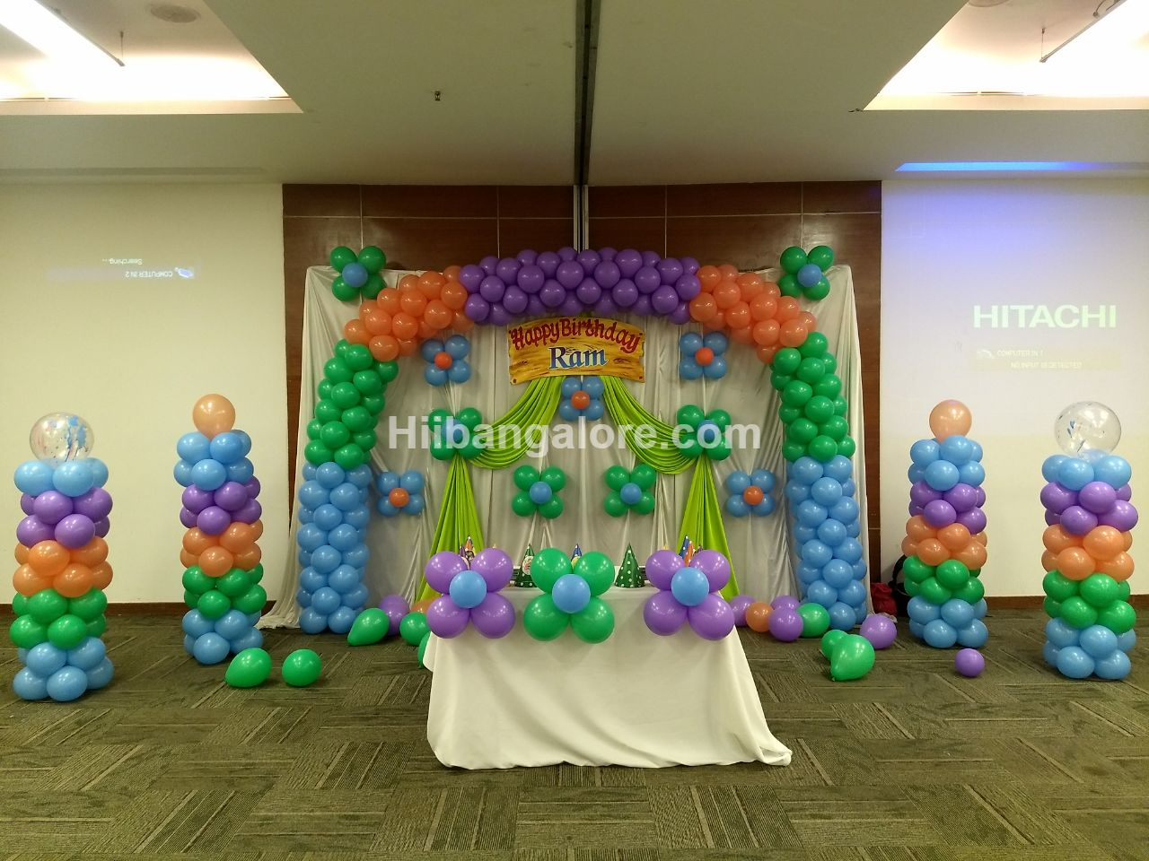 rainbow theme decoration bangalore