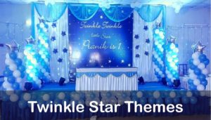 twinkle twinkle little star theme birthday decoratiosn bangalore