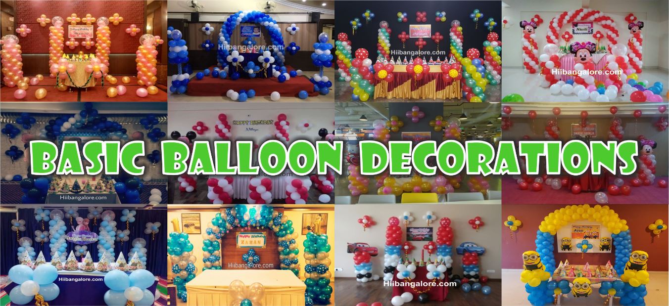 simple balloon decorators bangalore