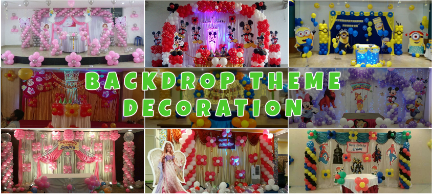 Backdrop balloon decorators in Bangalore