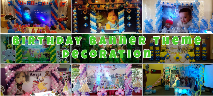 banner theme birthday decorations in bangalore