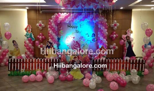 princess birthday party balloon decorations