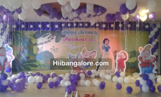 snow white theme balloon decorations bangalore