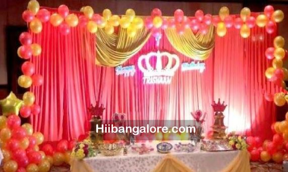 Red Prince Theme Birthday Party Decoration Bangalore Best