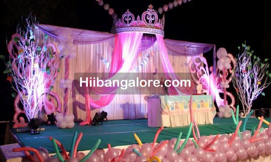 princess crown theme balloon decorations bangalore