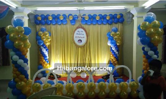 Awesome backdrop prince theme balloon decorations bangalore