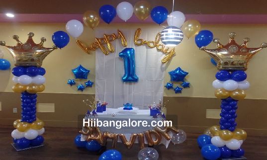 simple prince theme birthday party decorations bangalore