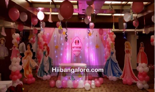 first birthday party girl baby princess themes
