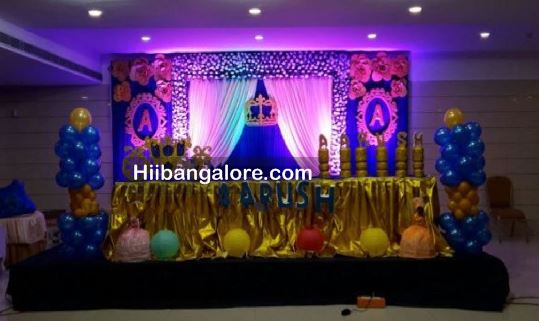 Royal flower decoration in prince theme bangalore