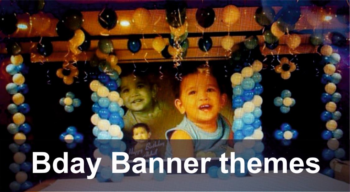 birthday banner theme decorations bangalore