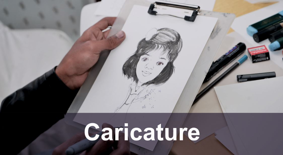 Caricature artist for kids birthday party