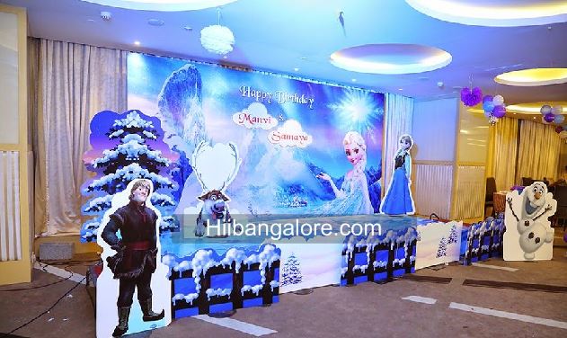 frozen land theme decoration Bangalore