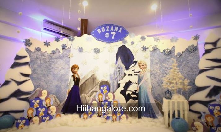 frozen elsa land birthday theme decorations