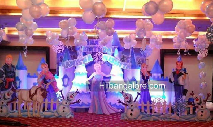 Castle thee frozen party decoration bangalore